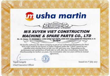 CHỨNG NHẬN ĐẠI LÝ